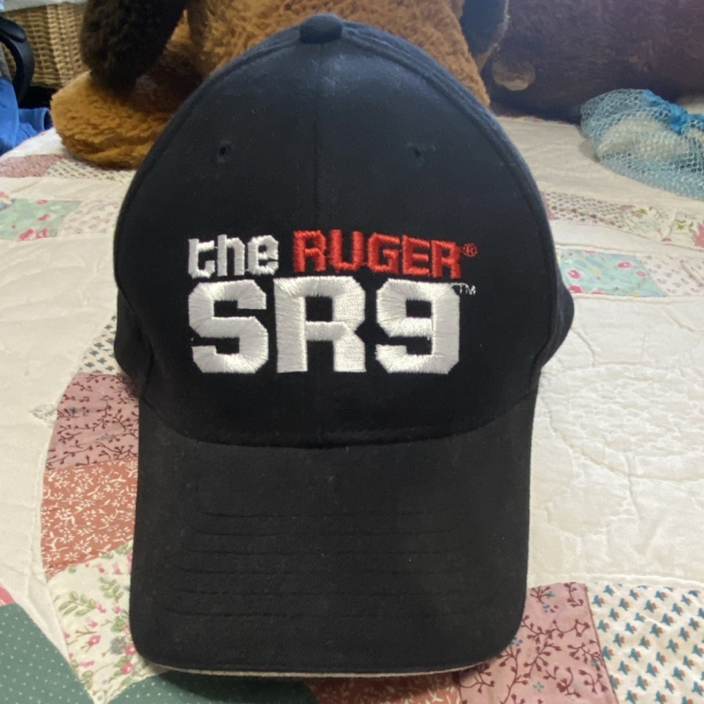 Shasta Wear Ruger SR9 Black Ball Cap Adjustable Strap Baseball Hat for Hunting